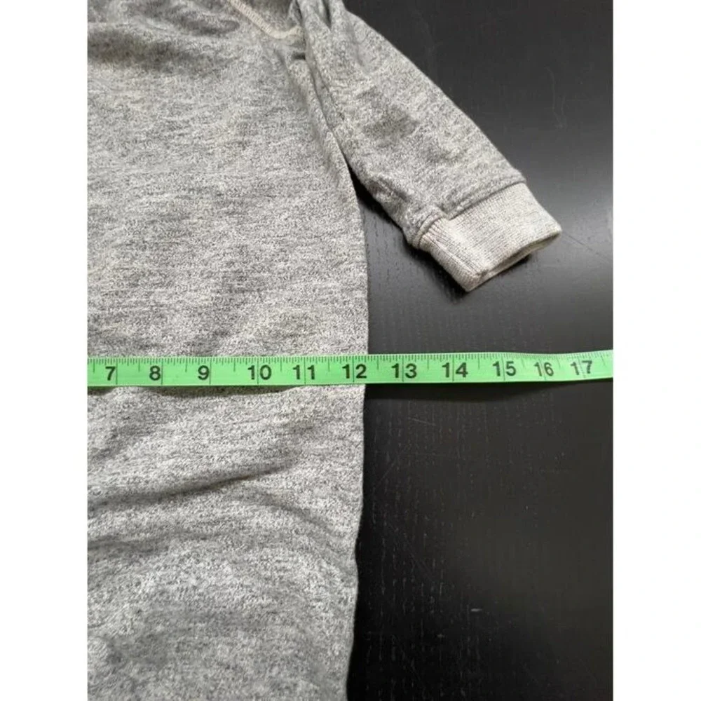 Baby Gap Romper‎ Gray Heather Long Sleeve Kangaroo Pocket 18-24 Months